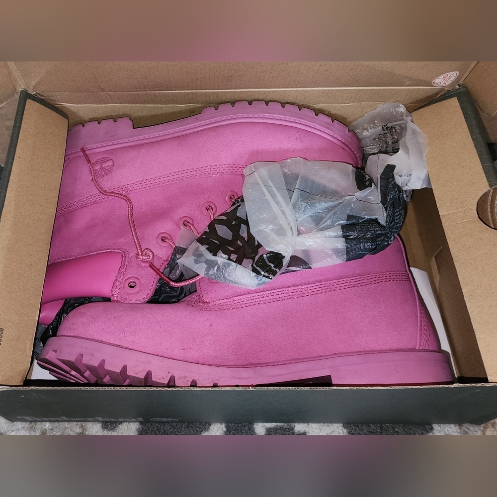 Pink Timberland Women's Boots